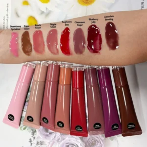 Private Label No Logo Donut Lip Gloss & Lipstick, Plumping Hydrating Moisturizing Lip Makeup for Women