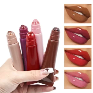 Private Label No Logo Donut Shaped Lip Gloss, Plumping Hydrating Moisturizing Lip Tint Daily Lip Makeup for Women