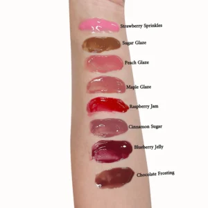 Private Label No Logo Donut Shaped Lip Gloss, Plumping Hydrating Moisturizing Lip Tint Daily Lip Makeup for Women