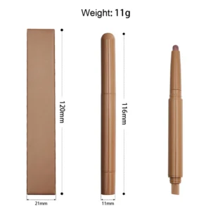 Private Label No Logo Dual-ended Peptide Lip Liner, Nude Color Smooth Easy Application Lip Pencil Lip Cosmetics