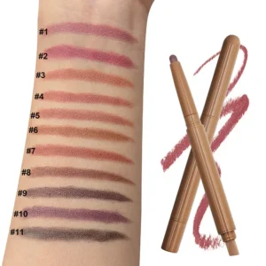 Private Label No Logo Dual-ended Peptide Lip Liner, Nude Color Smooth Easy Application Lip Pencil Lip Cosmetics