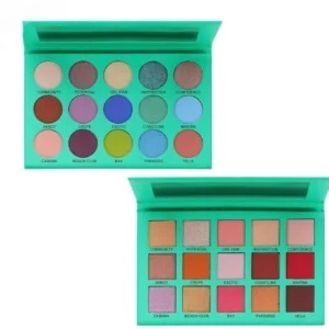 Private Label No Logo Earth Tone Multi-use Eyeshadow Palette, Matte Shimmer Fine Glitter Pigmented Daily Eye Makeup