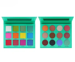 Private Label No Logo Multi-use Eyeshadow Palette with Highlight & Contour, Tear Trough Eye Makeup for Wholesale