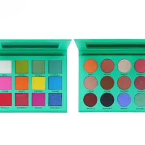 Private Label No Logo Multi-use Eyeshadow Palette with Highlight & Contour, Tear Trough Eye Makeup for Wholesale