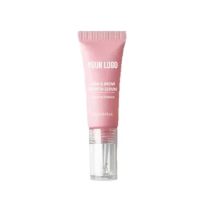 10ml Private Label No Logo Eyelash & Eyebrow Growth Serum, Nourishing Lengthening Enhancer Liquid for Lash & Brow Daily Beauty Care