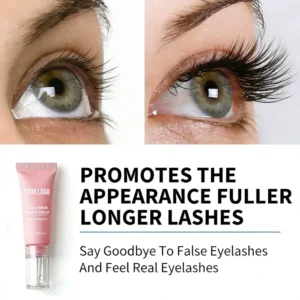 10ml Private Label No Logo Eyelash & Eyebrow Growth Serum, Nourishing Lengthening Enhancer Liquid for Lash & Brow Daily Beauty Care