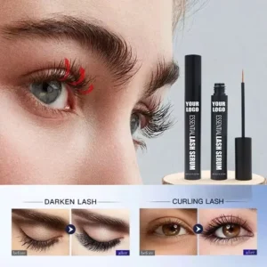 Private Label No Logo Eyelash Growth Serum, Nourishing Lash Care Liquid for Lengthening & Strengthening Eyelashes