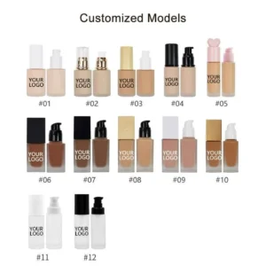 Private Label No Logo 30ml Foundation & Liquid Concealer, Oil Control Isolation Hydrating Face Lotion Cream