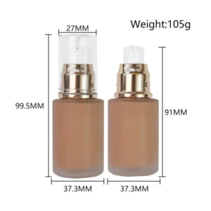 Private Label No Logo 30ml Foundation & Liquid Concealer, Oil Control Isolation Hydrating Face Lotion Cream