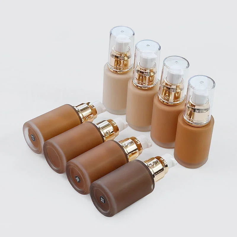 Private Label No Logo 30ml Foundation & Liquid Concealer, Oil Control Isolation Hydrating Face Lotion Cream