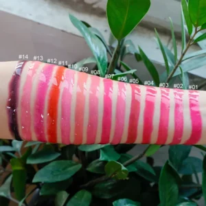 Private Label No Logo Fruit Flavor Temperature Changing Lip Gloss, Plumping Lip Oil in Transparent Water Drop Tube