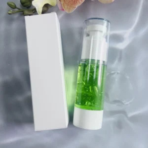 Private Label No Logo Green Tea & Aloe Vera Face Primer, Oil Control Hydrating Transparent Isolation Base Makeup for Daily Skin Care