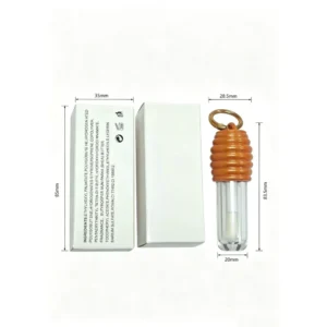 Private Label No Logo Honey Lip Oil with Bag Clip & Keychain, Portable Hydrating Glossy Lip Makeup