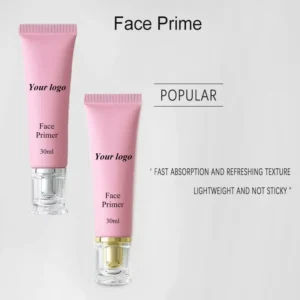 30ml Private Label No Logo 3 Shades Hydrating Glow Face Primer, Gentle Pre Makeup Isolation Base Suitable for Sensitive Skin Daily Base Makeup