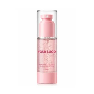 Private Label No Logo Pink Jelly Makeup Setting Spray, Hydrating Matte Long-lasting Makeup Fixer