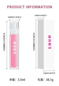 Private Label No Logo Hydrating Mirror Glossy Long Wear Plumping Lip Oil Dudu Lips Lip Gloss