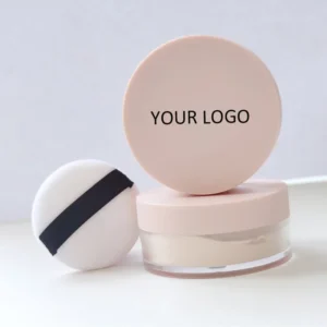 17 Shades Loose Powder with Puff, Oil Absorbing Brightening Long Lasting Setting Powder