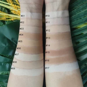 17 Shades Loose Powder with Puff, Oil Absorbing Brightening Long Lasting Setting Powder