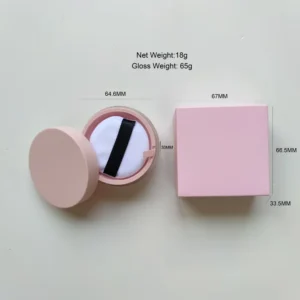 17 Shades Loose Powder with Puff, Oil Absorbing Brightening Long Lasting Setting Powder