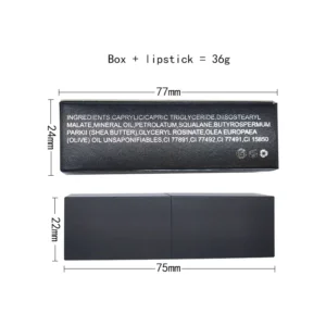 Private Label No Logo Magnetic Lipstick, Glossy & Matte Finish Waterproof Sweat Proof Non-transfer Lip Color