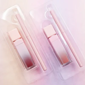 Private Label No Logo Lip Gloss & Lip Liner Kit, Matte Waterproof Non-transfer Complete Lip Makeup Set