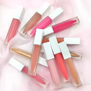 Private Label No Logo Mirror & Matte Shimmer Lip Gloss, Non-transfer Hydrating Nude Frosted Lip Oil Lip Color