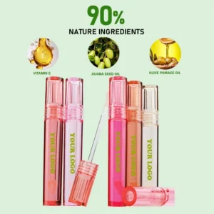 Private Label No Logo Mirror Plumping Lip Gloss Oil, Non-transfer Cup Proof Long Lasting Hydrating Dudu Lips Lip Color