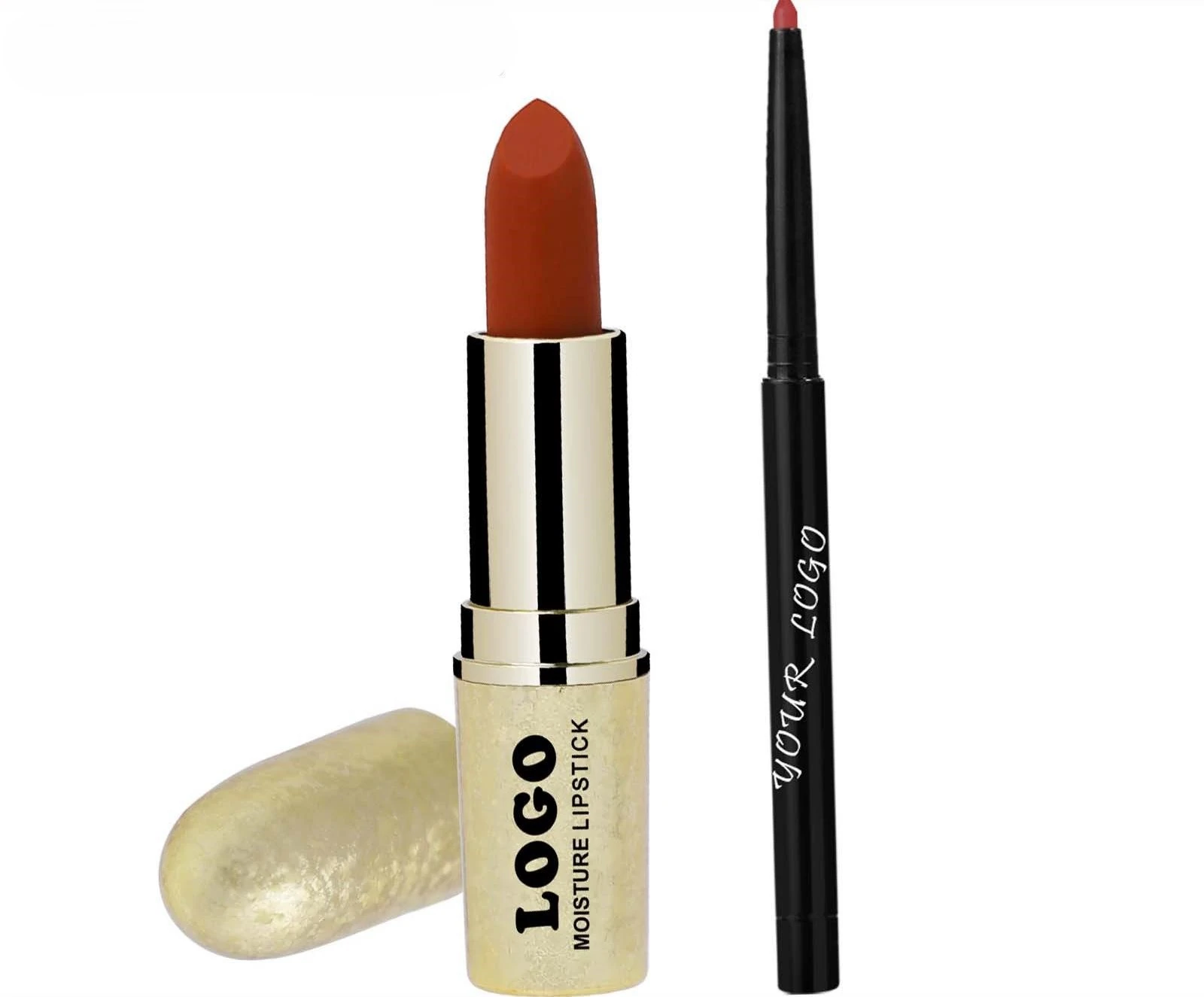 Private Label No Logo Hydrating Mirror Plumping Lipstick & Lip Liner Dudu Lips Lip Makeup Kit