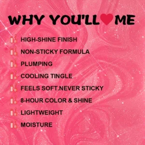 Private Label No Logo Shimmer Mirror Finish Lip Gloss, Hydrating Plumping Non-transfer Cup Proof Long Lasting Lip Color