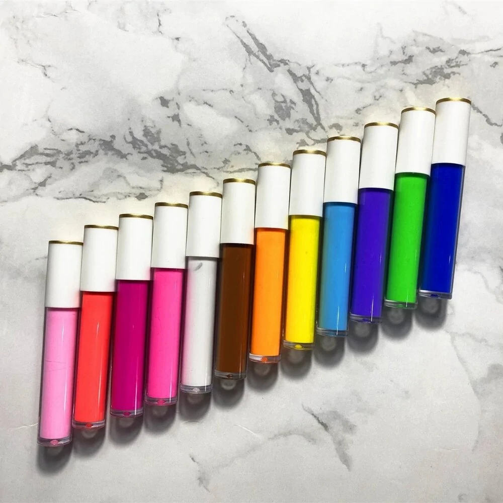 Private Label No Logo Multi Color Quick Dry Liquid Eyeliner, Waterproof Sweat Proof Smudge Resistant Fade Resistant Eye Makeup