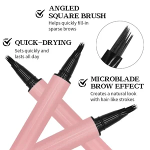 Private Label No Logo Square Waterproof Eyebrow Pencil, Brown Coffee Black Multi-color Brow Pencil