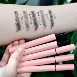Private Label No Logo Square Waterproof Eyebrow Pencil, Brown Coffee Black Multi-color Brow Pencil