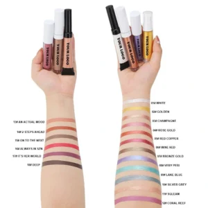 Private Label No Logo Wholesale Multi-color Liquid Single Eyeshadow, Matte Shimmer Fine Glitter High Pigment Eye Makeup