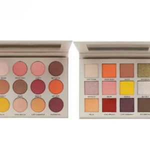 Private Label No Logo Earth Tone Matte Shimmer Multi-shade Multi-use Eyeshadow Palette Daily Eye Cosmetics