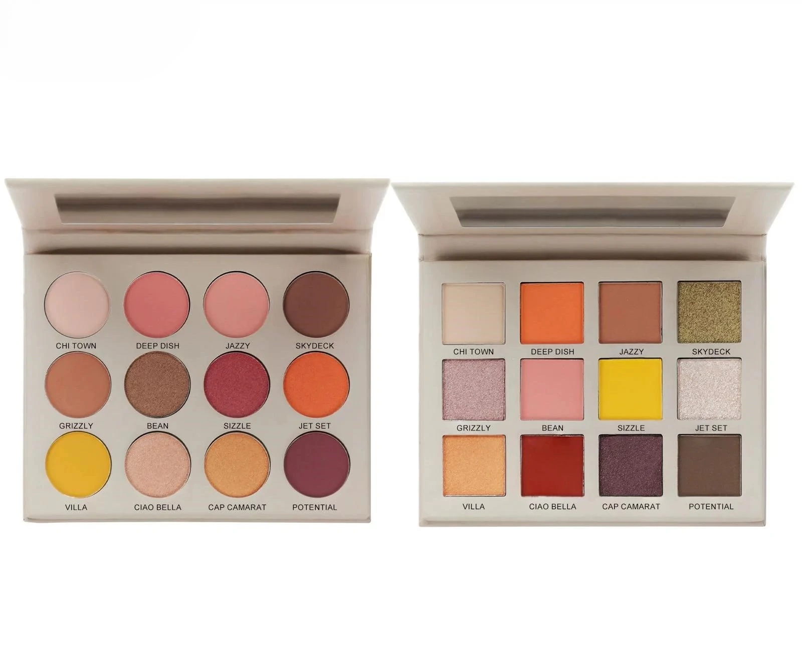Private Label No Logo Earth Tone Matte Shimmer Multi-shade Multi-use Eyeshadow Palette Daily Eye Cosmetics