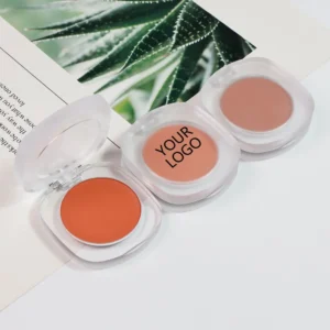 Private Label No Logo Single Shade Cream Blush, Matte Brightening Natural Nude Pink Cream Texture Face Blush