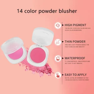 Private Label No Logo Single Shade Cream Blush, Matte Brightening Natural Nude Pink Cream Texture Face Blush
