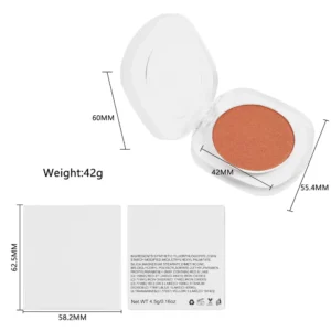 Private Label No Logo Single Shade Cream Blush, Matte Brightening Natural Nude Pink Cream Texture Face Blush