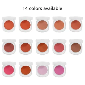 Private Label No Logo Single Shade Cream Blush, Matte Brightening Natural Nude Pink Cream Texture Face Blush