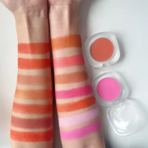 Private Label No Logo Single Shade Cream Blush, Matte Brightening Natural Nude Pink Cream Texture Face Blush