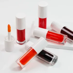 Private Label No Logo Non-transfer Lip Tint, Long Lasting Moisturizing Unscented Tinted Lip Oil & Lip Gloss