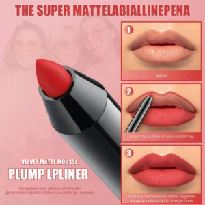 Private Label No Logo Waterproof Matte Nude Lip Liner, Fade Resistant Lip Contour Pencil Ideal for COSplay Daily Lip Makeup for Women