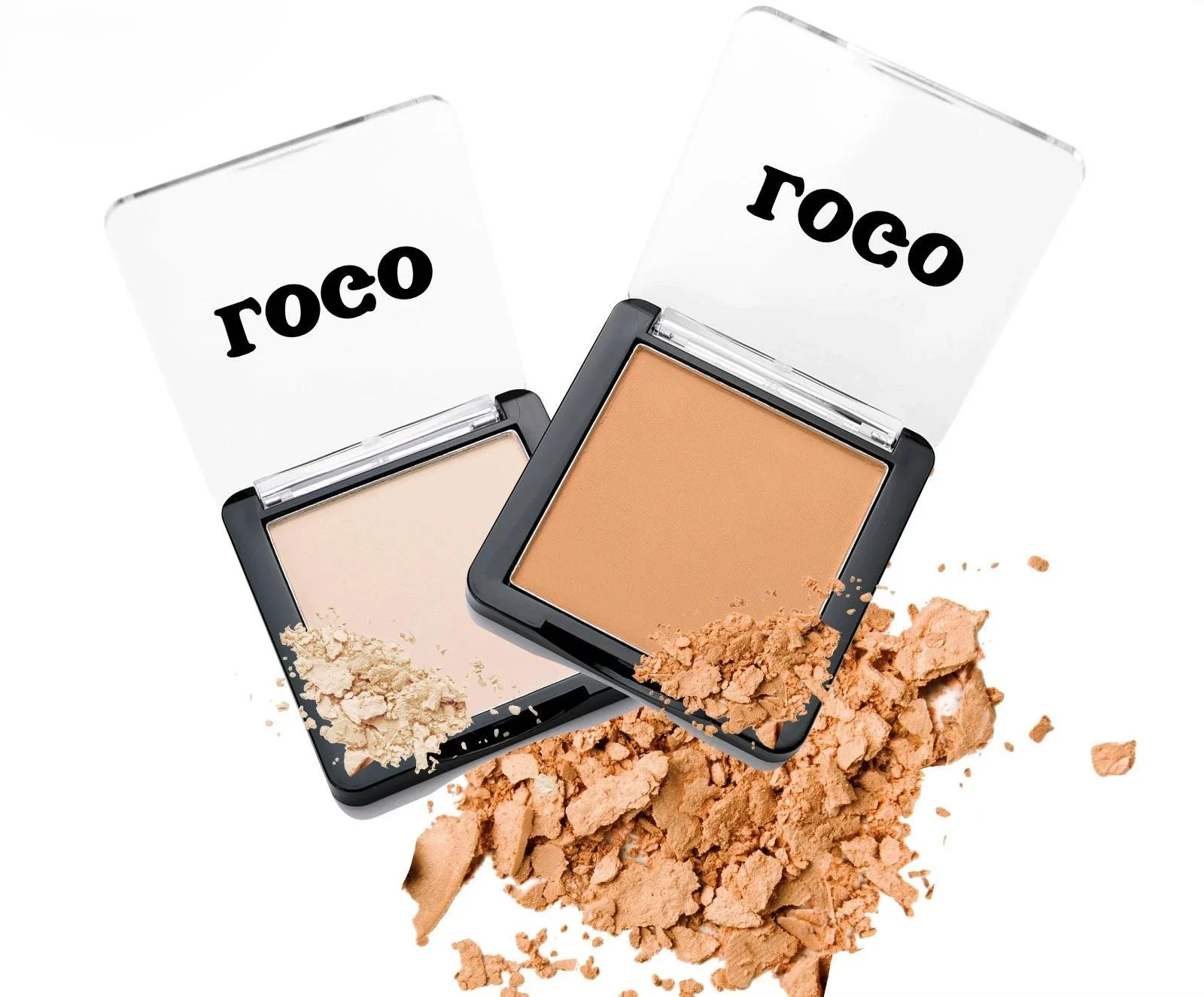 Private Label No Logo Waterproof Sweat Proof Oil Control Pressed Powder, Non-caking Concealing Long Wear Setting Makeup