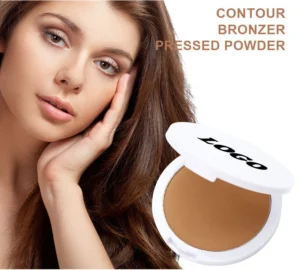 Private Label No Logo Waterproof Sweat Proof Oil Control Pressed Powder, Non-caking Concealing Long Wear Setting Makeup