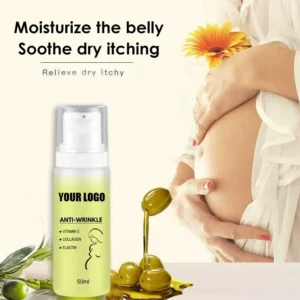 Private Label No Logo Olive Oil Body Massage Oil, Soothing Moisturizing Oil for Stretch Marks Daily Body Skin Care