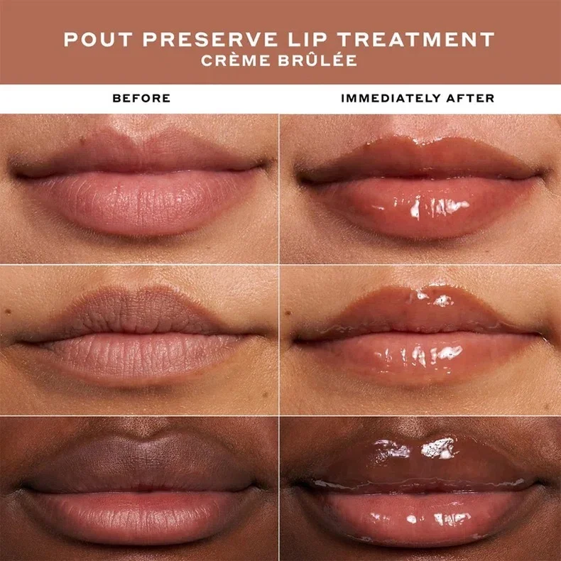 Private Label No Logo Peptide Liquid Lip Gloss, Butter Texture Hydrating Plumping Moisturizing Lip Balm Lip Makeup