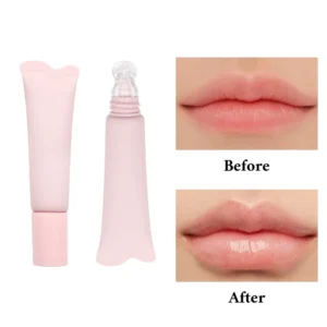 Private Label No Logo 10ml Peptide Lip Gloss, Hydrating Moisturizing Mirror Finish Tinted Liquid Lip Balm in Squeeze Tube