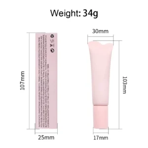 Private Label No Logo 10ml Peptide Lip Gloss, Hydrating Moisturizing Mirror Finish Tinted Liquid Lip Balm in Squeeze Tube