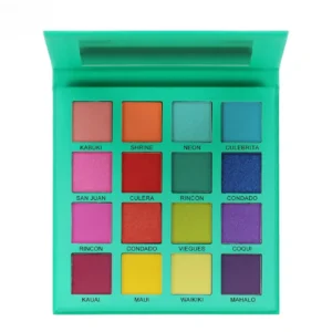 Private Label No Logo Pink Multi-use Eyeshadow Palette, Shimmer Highly Pigmented All-in-One Eye Makeup