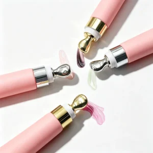 Private Label No Logo Plant Color Changing Lip Oil, Squeeze Tube with Zinc Alloy Tip Hydrating Plumping Lip Care